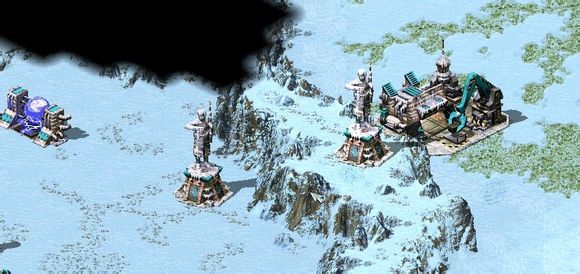 红警2冰天雪地建筑摆放－小编