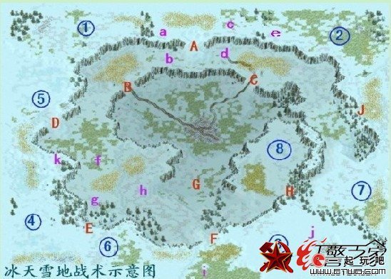 红色警戒2冰天雪地战略图